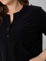 Блузка БЛ-131/фламли-черный