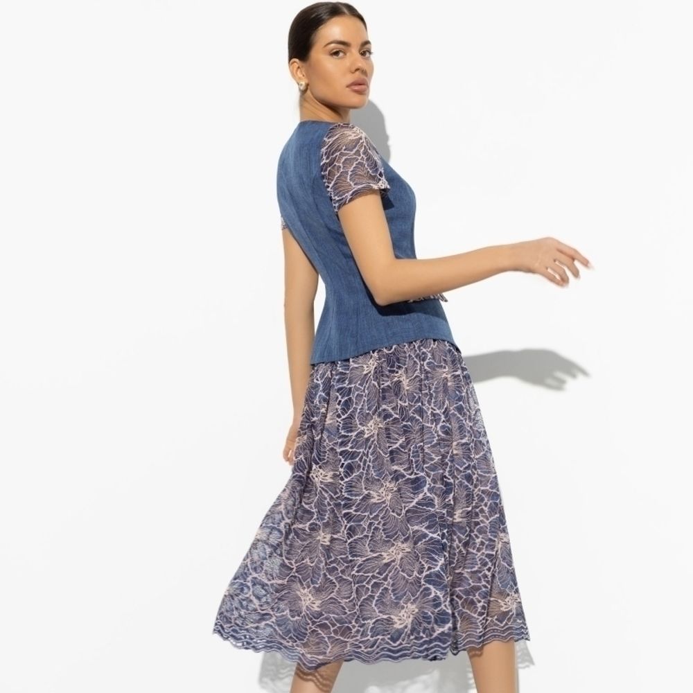 Костюм с юбкой Жемчужина дизайна (элегант, 2 в 1) Charutti (Акция)