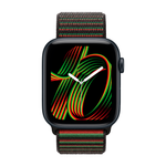 Умные часы Apple Watch SE 3 (2025) GPS, 44mm, Midnight Aluminium Case with Black Unity Sport Loop