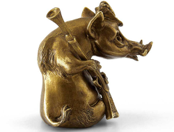 Бронзовая статуэтка "Свинья"