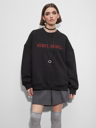 Свитшот Rebel Rebel, Черный