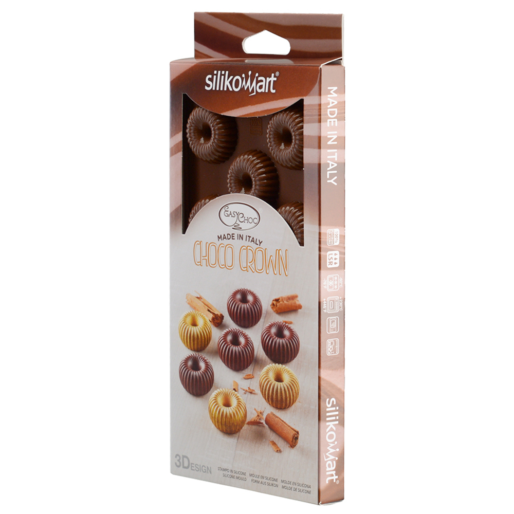 Форма силиконовая для приготовления конфет choco crown, 11х24 см