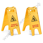 Указатель Filmop двусторонний «Осторожно мокрый пол» на русском и английском языках