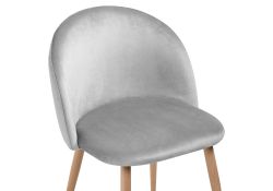 Стул на металлокаркасе Aldo grey / wood