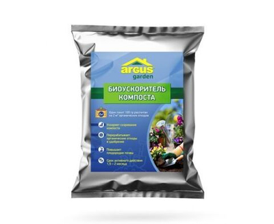 Биосостав Argus Garden 100гр (на 2 куба) ускоритель компоста РФ AR-5009