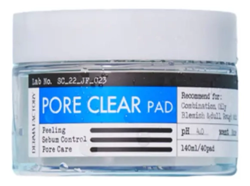 Derma Factory Очищающие пэды для лица - Pore Clear Pad ,40шт