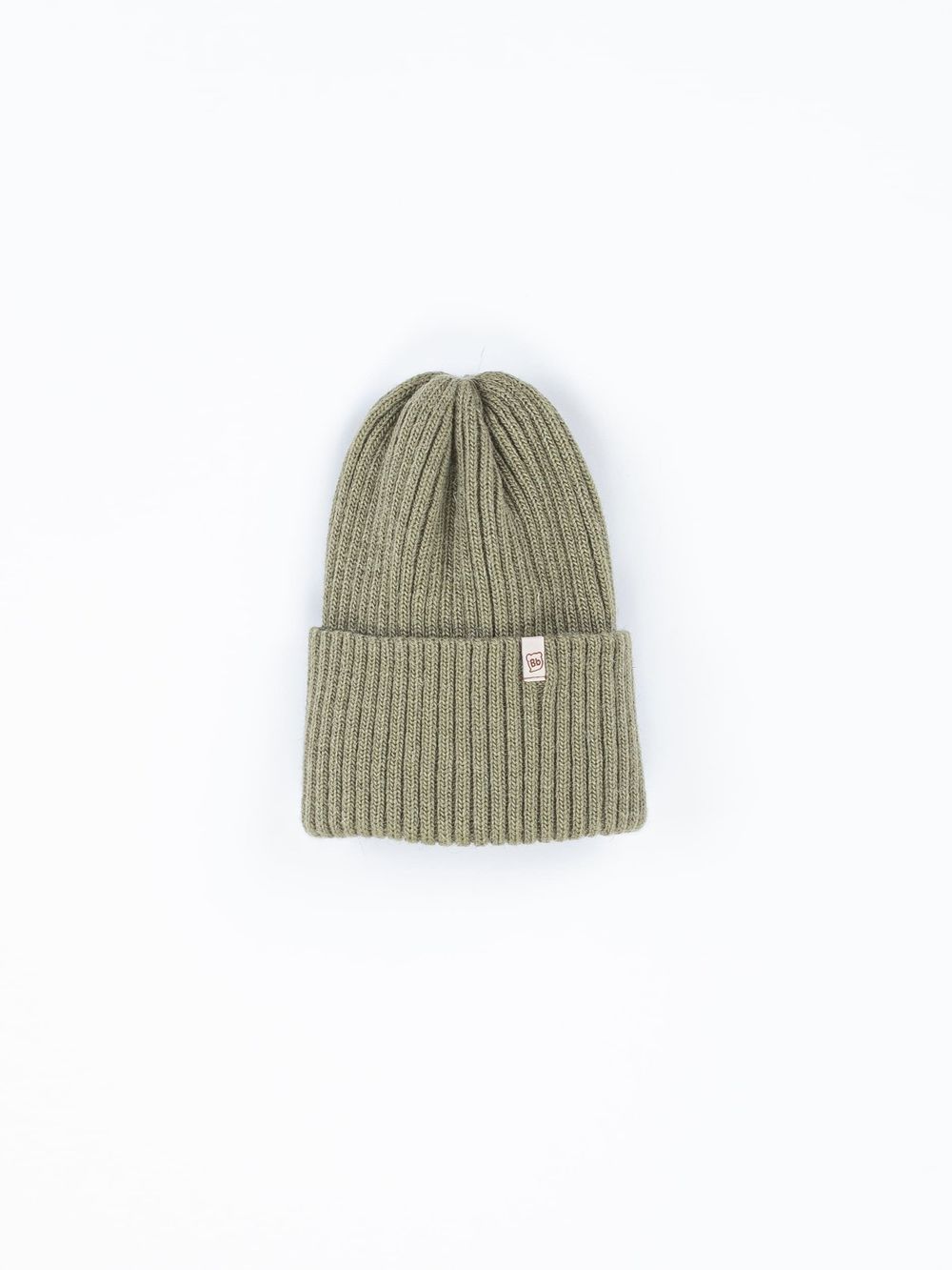 Шапка тыква из смесовой шерсти однослойная "Олива"