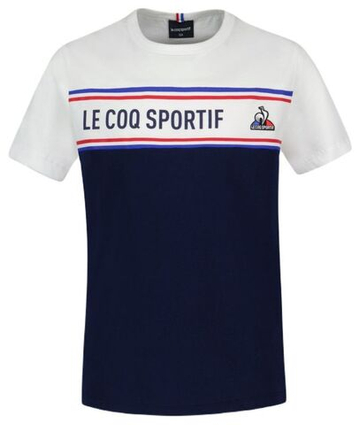 Футболка для мальчика теннисная Le Coq Sportif TRI Tee Short Sleeve N°2 SS23 - небесный