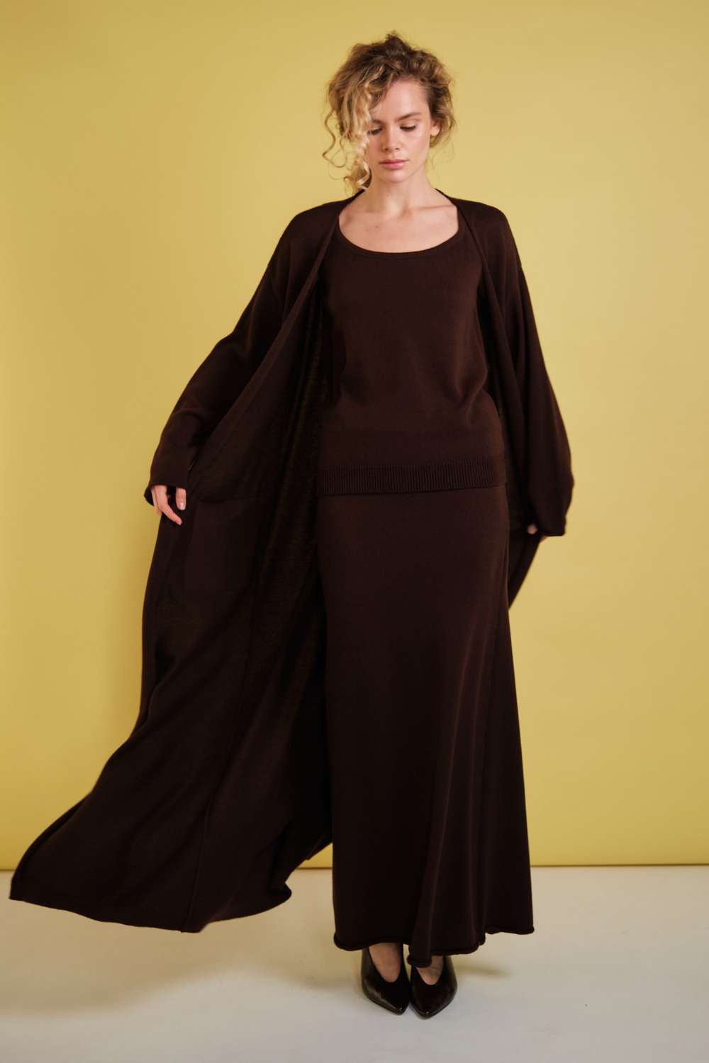 Женский костюм DBR 38345-3125 темно-коричневый, 170