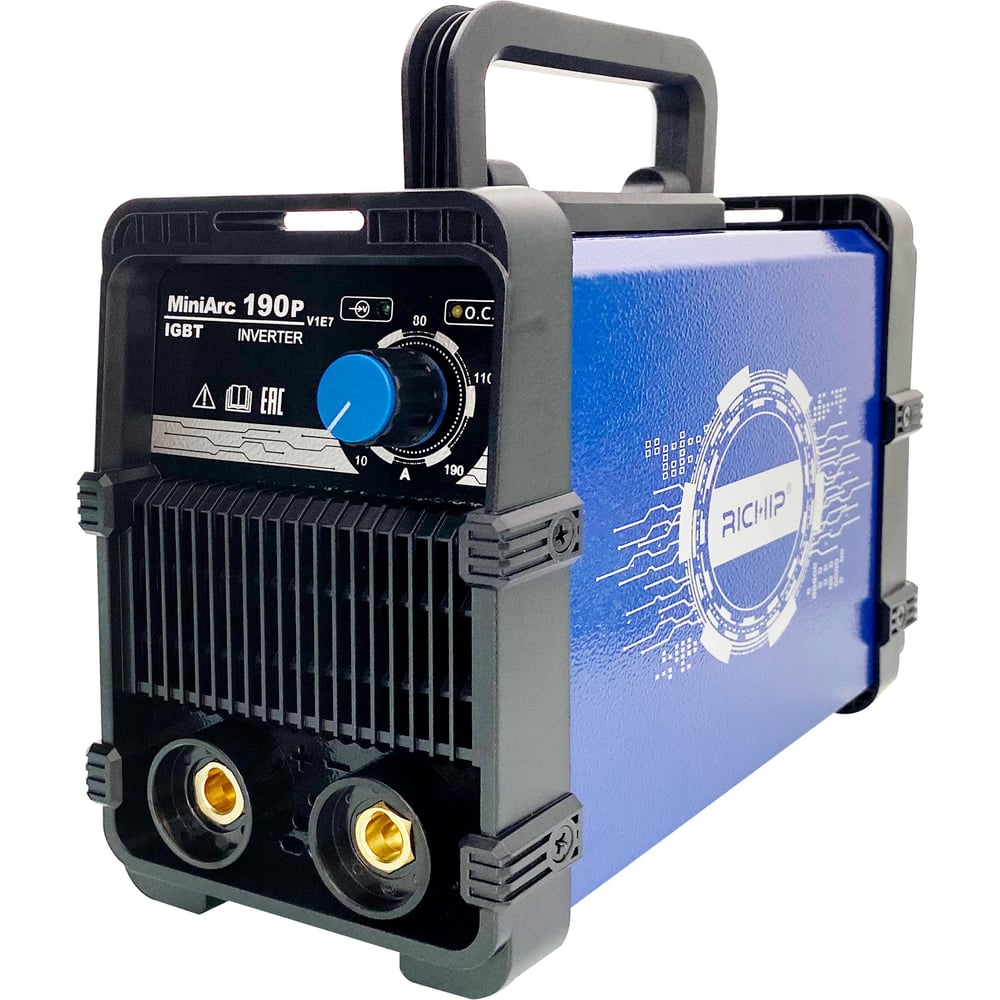 Инверторный сварочный аппарат  (190 А, 1,5 м, ПВ 60%)  Richip MiniArc 190P