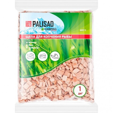 Щепа для копчения рыбы/PALISAD Camping/Россия (ольха+бук+чабрец)