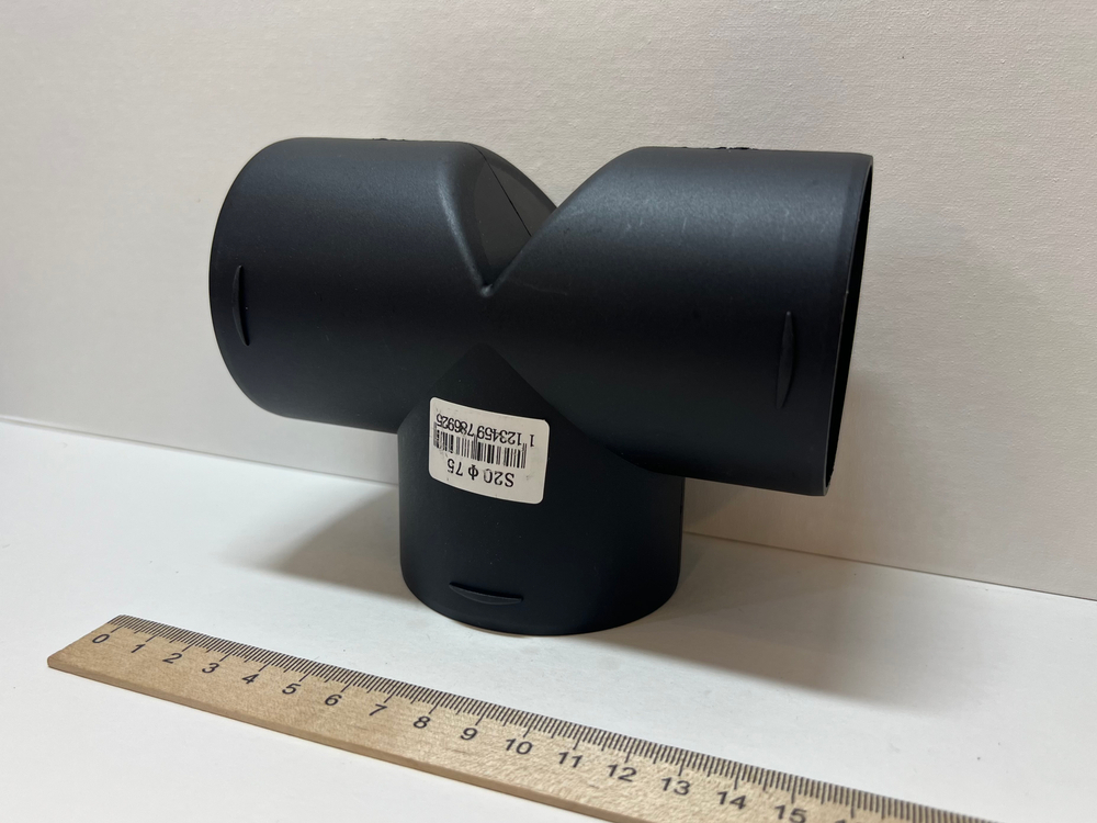 S20 (75 мм) / Тройник (75 мм) отопителя автономного (75х75х75мм) T-образный (разводка воздуха) (1 шт)