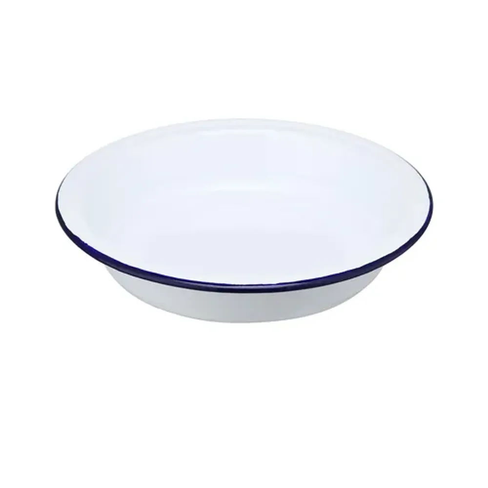 Салатник 1000 мл d 22 см h4,5 см Blue Rim эмалированая сталь SUNNEX [1]