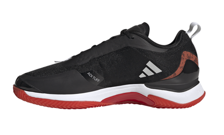 Женские Кроссовки теннисные Adidas Avacourt Clay - core black/taupe met/better scarlet