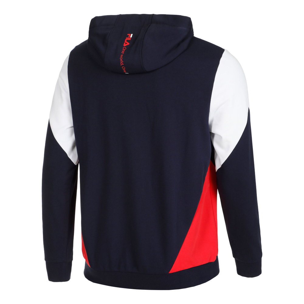 Мужская кофта теннисная Fila Jannik Hoody Men - Dark Blue, Multicoloured