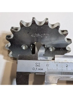 Звезда ведущая (428-17) 17мм сталь