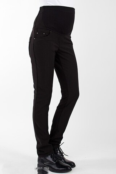 Брюки классика зауженные с начесом черные, размеры 42,44,46,50