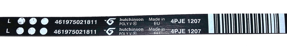 Ремень 1207J4 1130mm (зам. 311692) Whirlpool, Ariston и др.