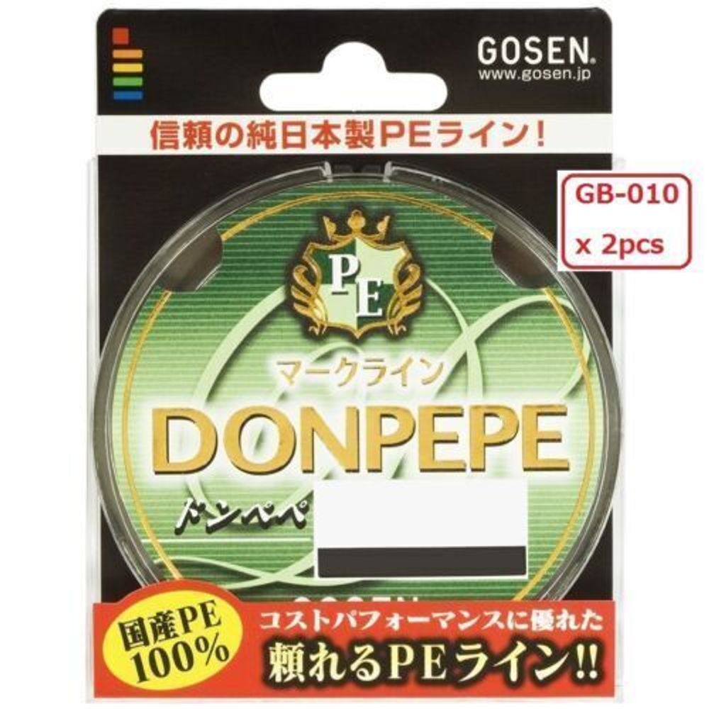 Плетеный шнур Gosen Donpepe Markline PE 100м 0,6 4,0кг