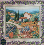 Декоративный гобеленовый чехол для интерьерной подушки Прованс 47х47