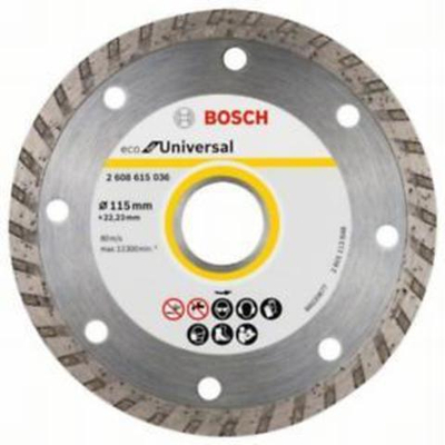 Круг алмазный 115х22,23 мм BOSCH ECO for Universal Turbo 2608615036