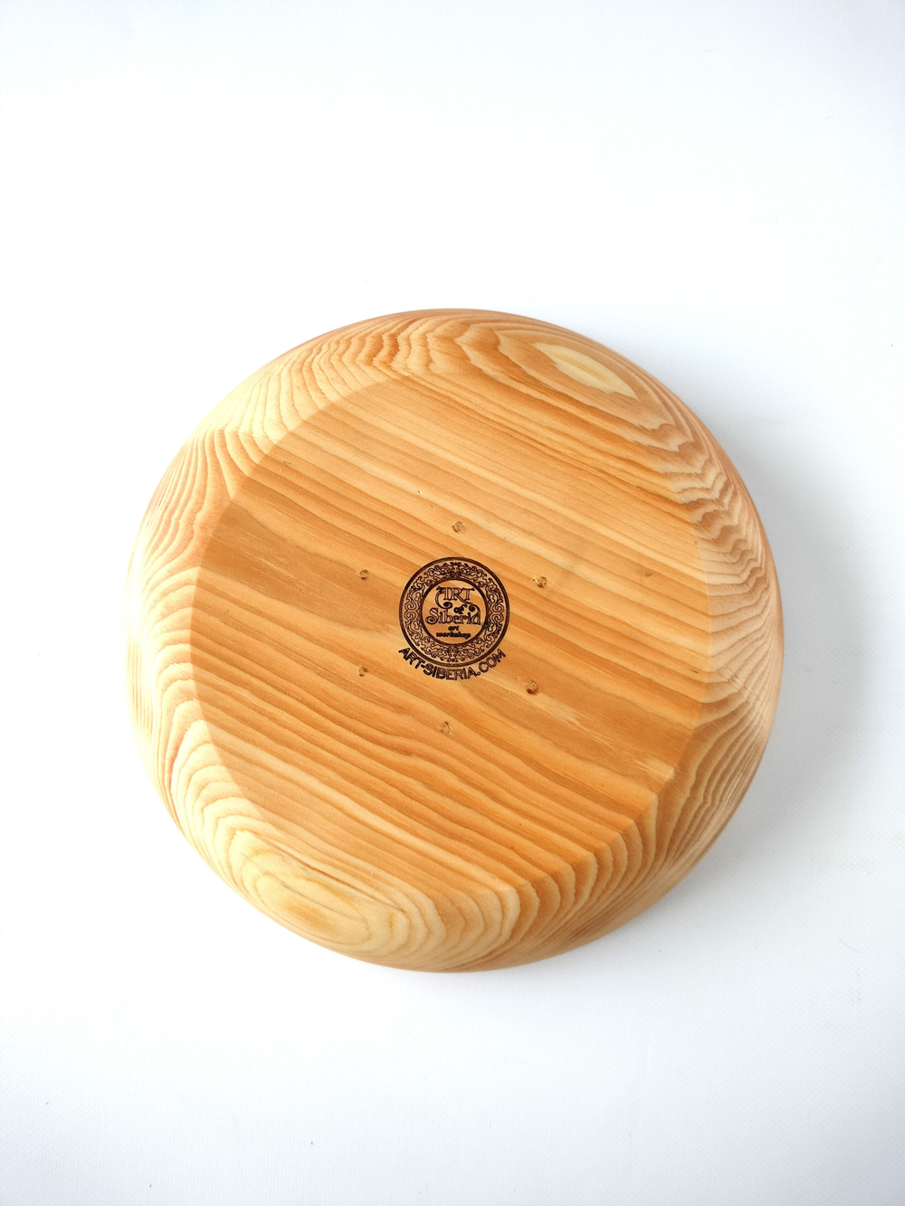 Деревянная тарелка Art of Siberia из массива сибирского кедра T222