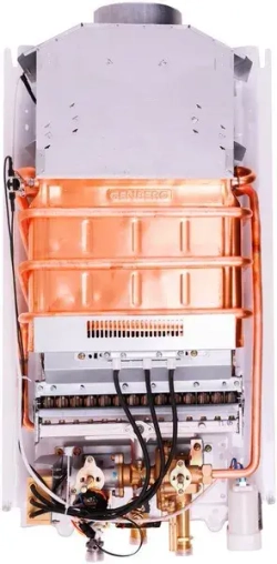 Проточный газовый водонагреватель GENBERG 310.01 премиум 10 л.черная накладка