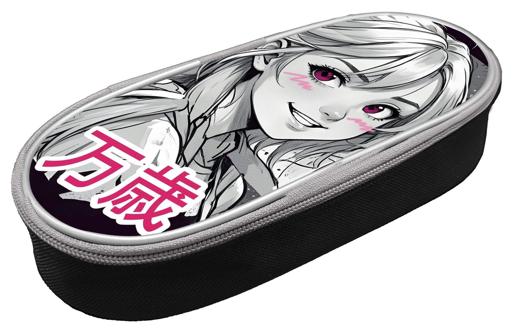 Пенал-косметичка объемный, жесткий, печать на ткани 210/85/50 "Джинни 2025" (Пчелка)