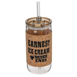 GAEM Бутылка с трубочкой, 410 мл, L7 W7 H14,5 см, 4в.