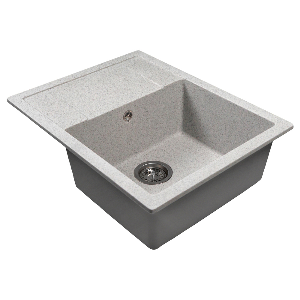 Мойка ML-GMS115 СТАНДАРТ с крылом, серый (310), 645*505*190мм