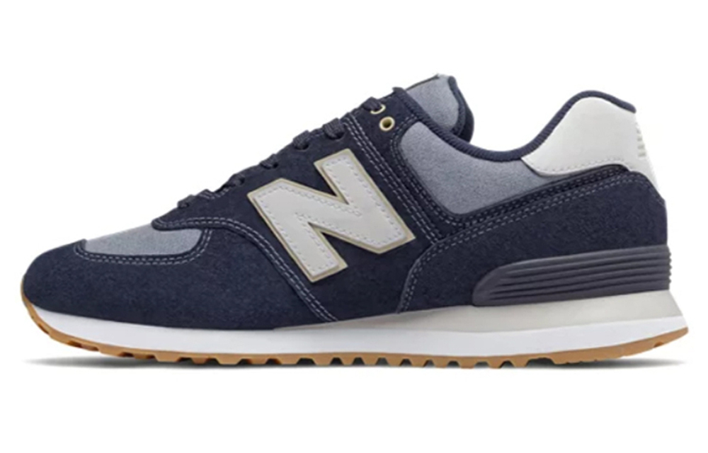 New Balance NB 574 V2 retro casual low-top running shoes for men and women the same navy blue