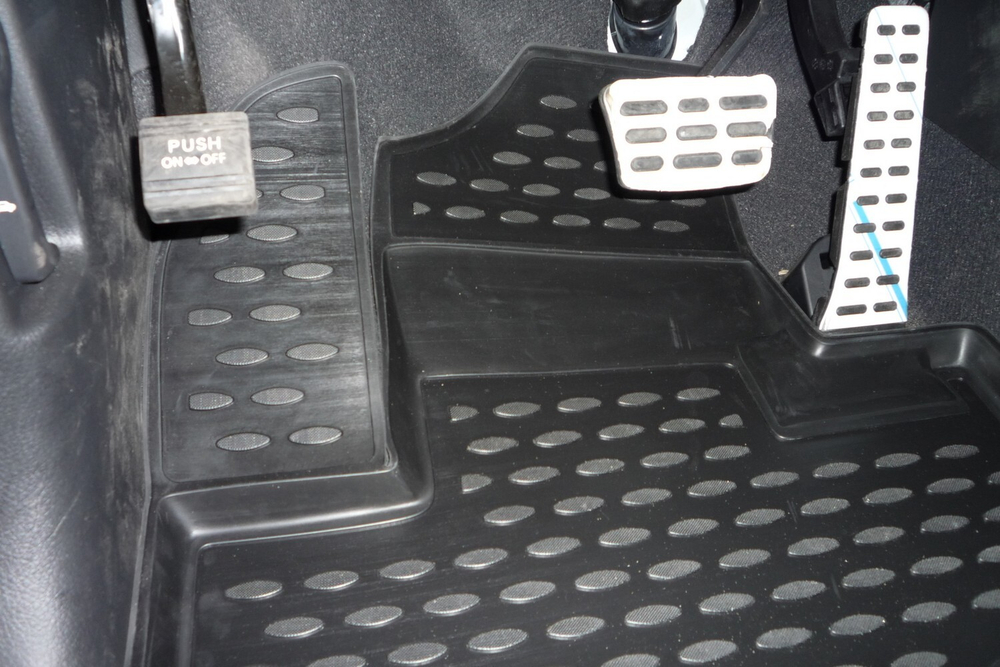 Коврик в салон для KIA Sorento 2009-2012, 4 шт. (полиуретан, чёрные) Element.NLC.25.28.210