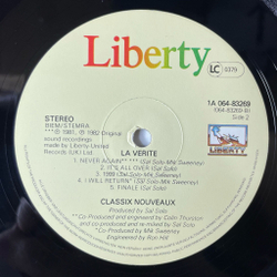Винтажная виниловая пластинка LP Classix Nouveaux La Verite (Holland 1982)