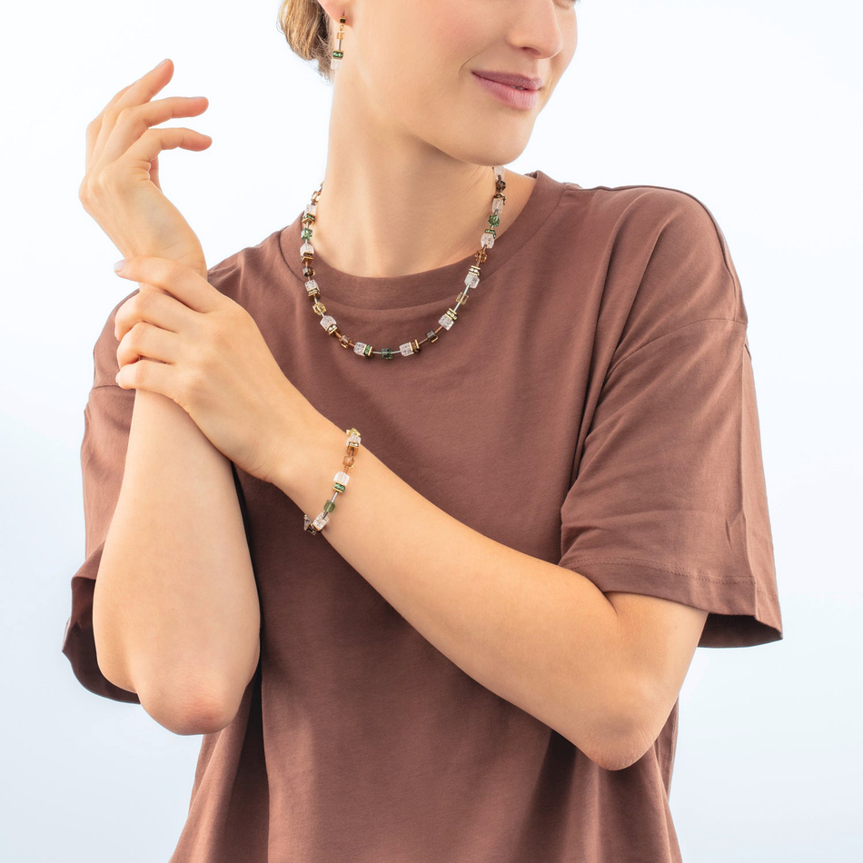 Колье Coeur de Lion Olive-Brown 3018/10-0911