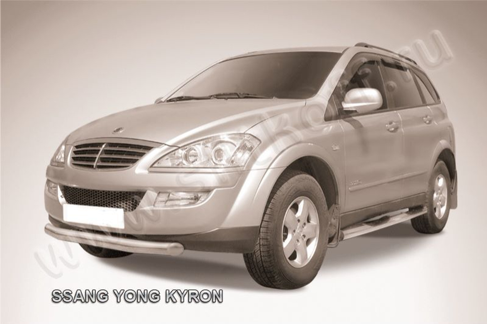 Защита переднего бампера (нержавейка) SsangYong Kyron (2007-2015) d76