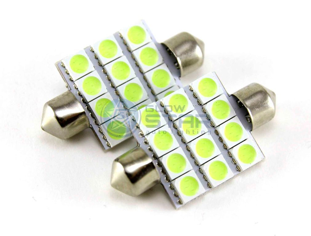 Светодиодная лампа C5W 39мм-12 SMD5050, 1шт