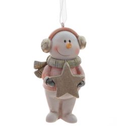 GAEM Изделие декоративное подвесное "Снеговики", L4 W3 H8 см, 3в.