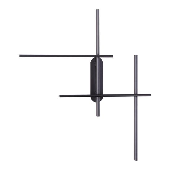 3890/36WLP L-VISION ODL20 311 черный/металл Настенный светильник LED 3000/3800/4800K (перекл. ч/з тумблер) 33W 220V RUDY