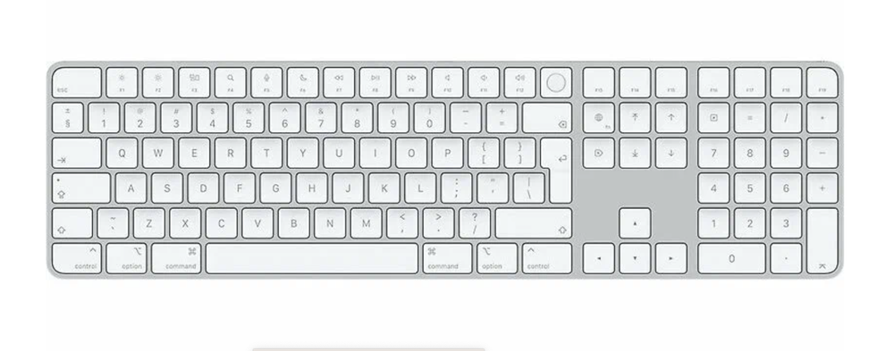 Клавиатура беспроводная Apple Magic Keyboard with Numeric Keypad с Touch ID