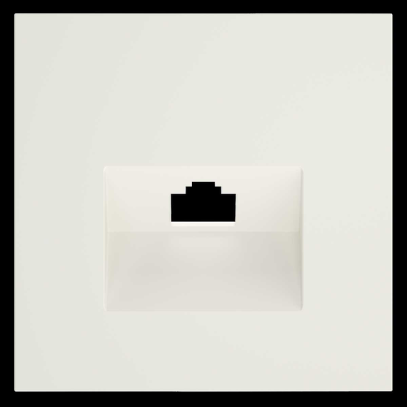 Накладка для розетки компьютерной RJ45 кат.6, S70 (хлопок) Voltum VLS001313