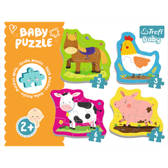 Puzzle "Baby Classic" - Animals on the farm / Trefl Baby