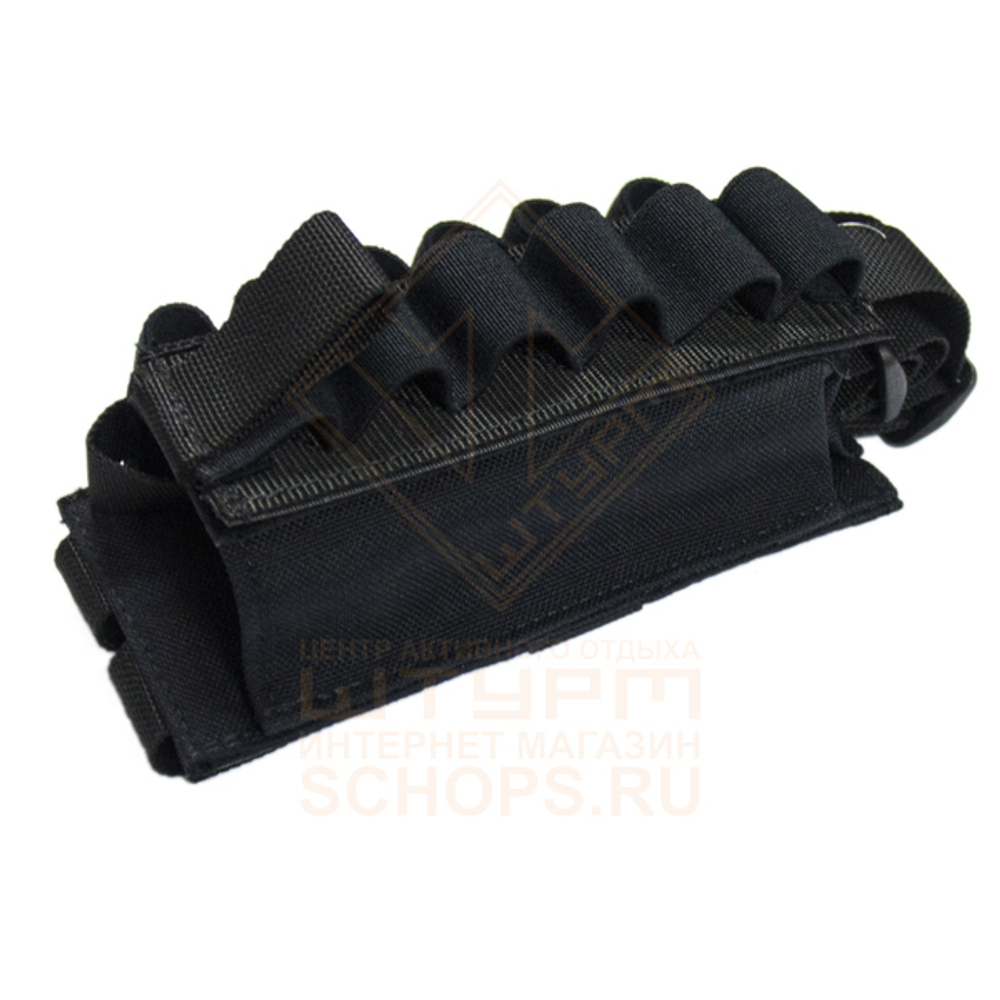 Подсумок Wartech MP-115 Шелл для 12 калибра вытяжной липучка, Black