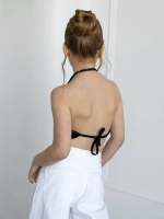 Летний топ для девочки на завязках