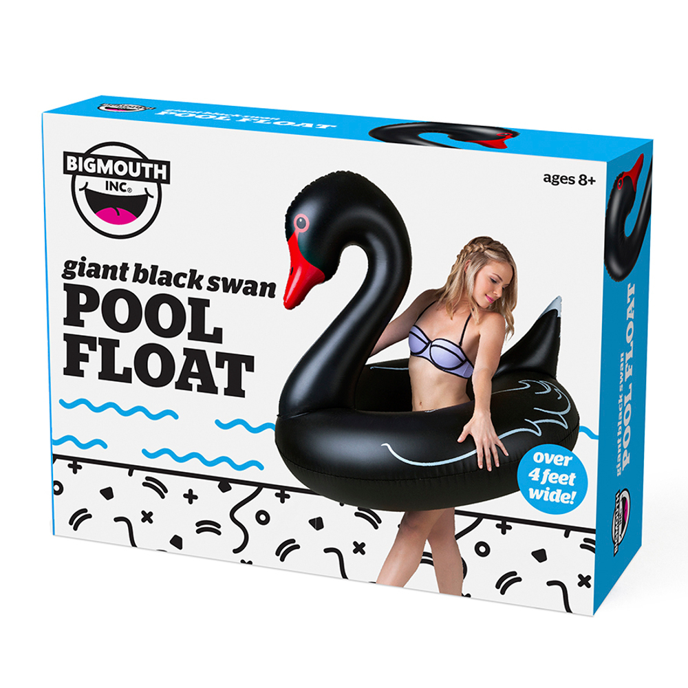 Круг надувной black swan