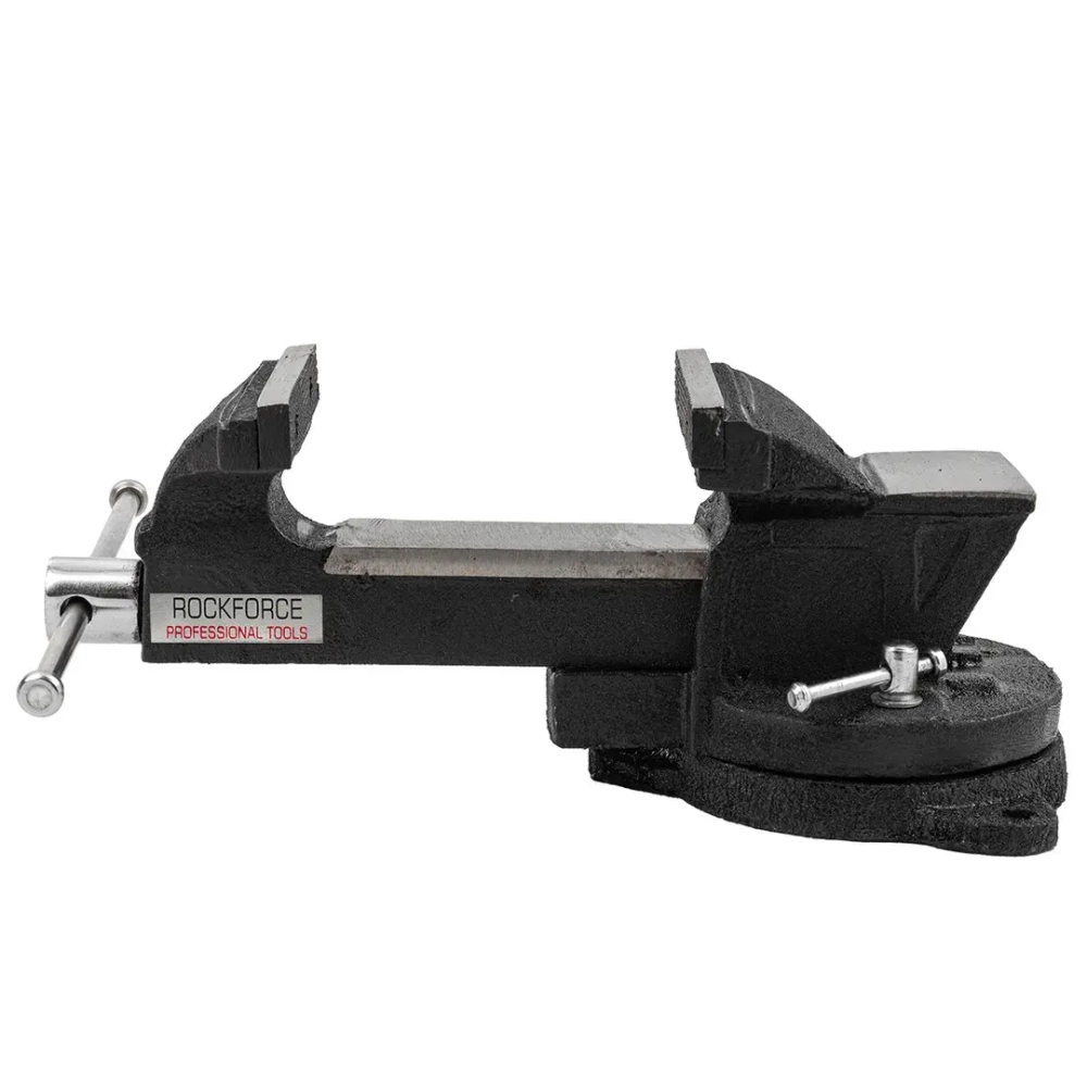 Тиски стальные поворотные с наковальней 4''(100мм) RockFORCE RF-6540104