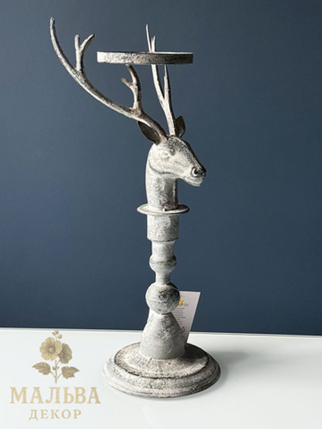Подсвечник "Олень" 17x14x42 см