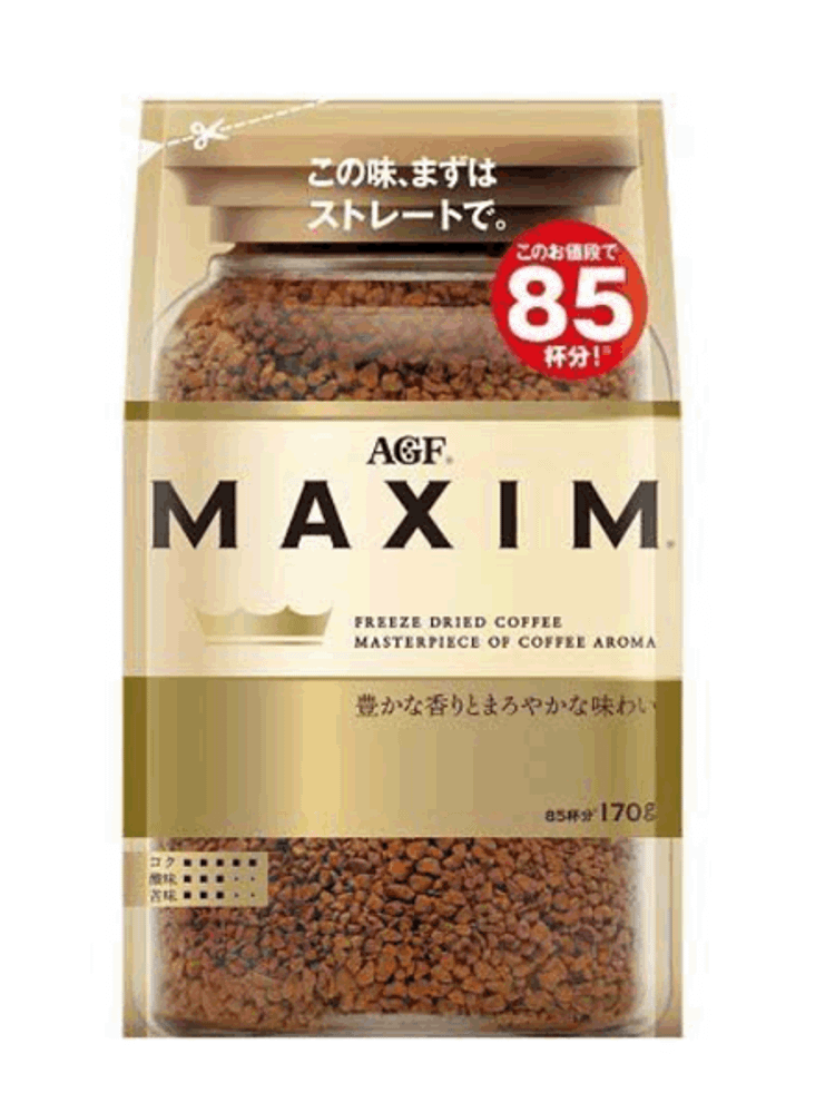 AGF Maxim Кофе растворимый, мягкая упаковка, 170 гр
