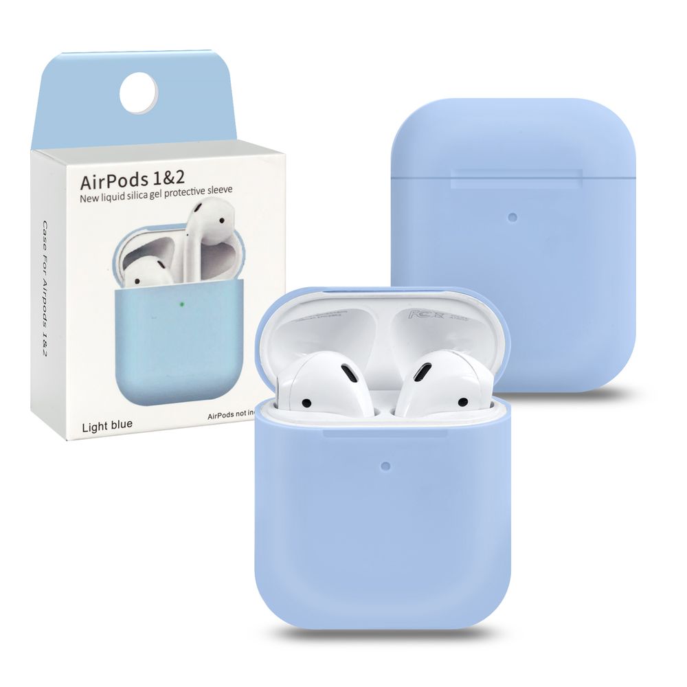 Чехол для AirPods/AirPods 2 Slim Light blue