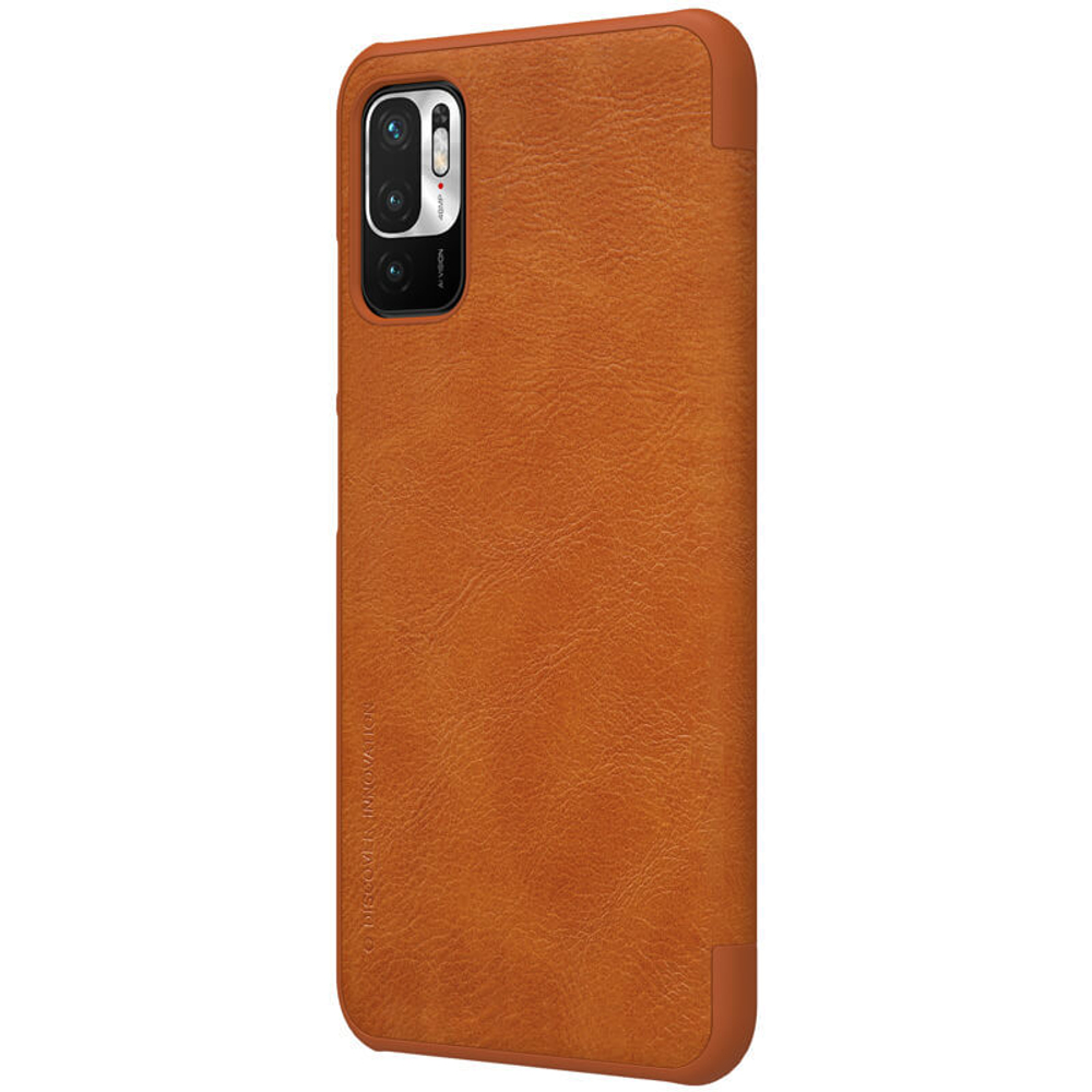 Кожаный чехол-книжка Nillkin Leather Qin для Xiaomi Poco M3 Pro / Redmi Note 10 5G