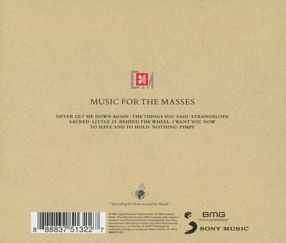 Depeche Mode / Music For The Masses (CD)